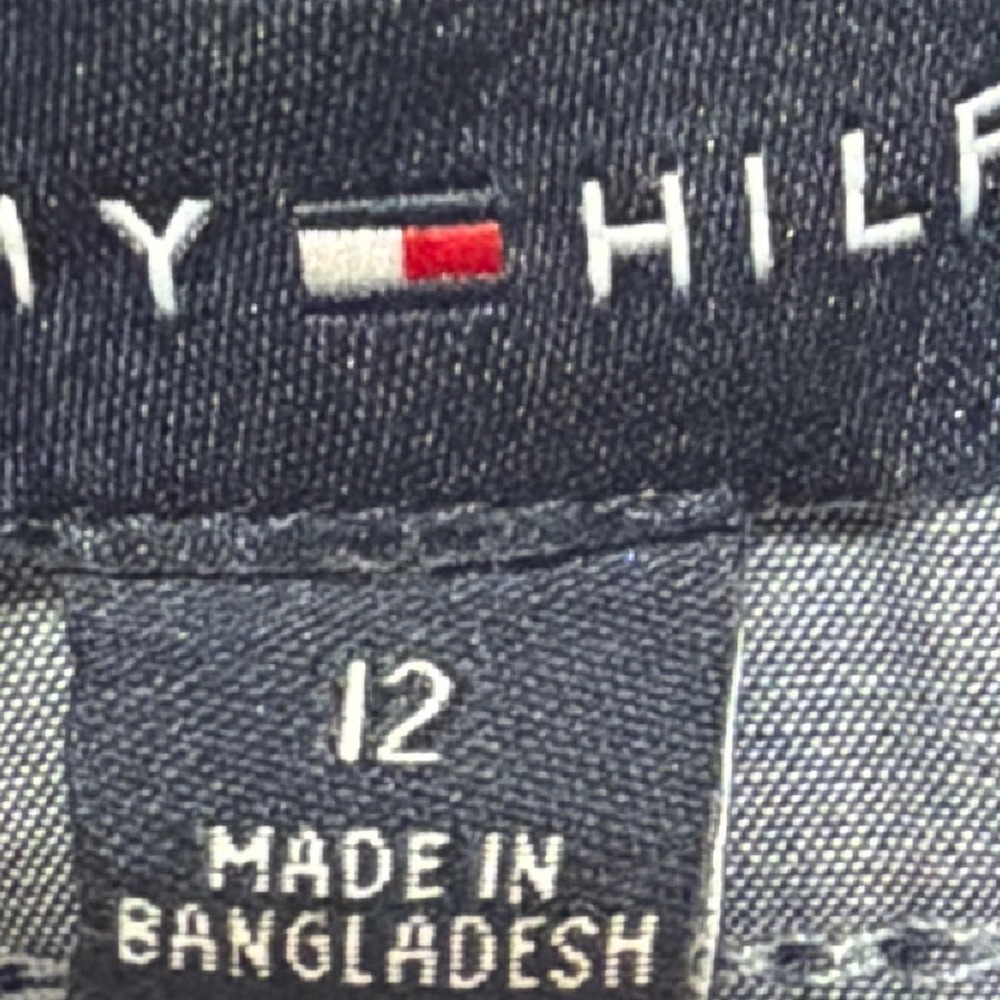 Tommy Hilfiger Navy Blue Wide Leg Cargo Pants Womens Size 12 Utility Trousers - Picture 6 of 8